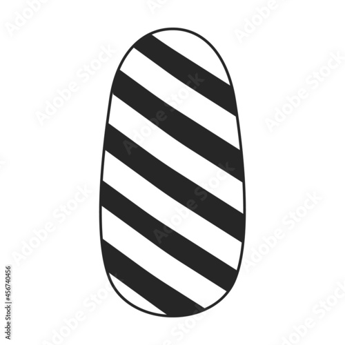 Nail of manicure vector icon.Black vector icon isolated on white background nail of manicure.