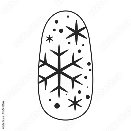 Nail of manicure vector icon.Black vector icon isolated on white background nail of manicure.