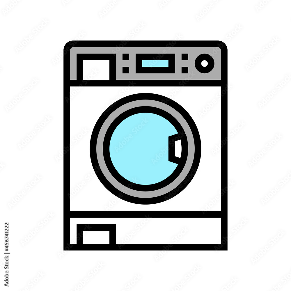 laundry machine color icon vector. laundry machine sign. isolated symbol illustration