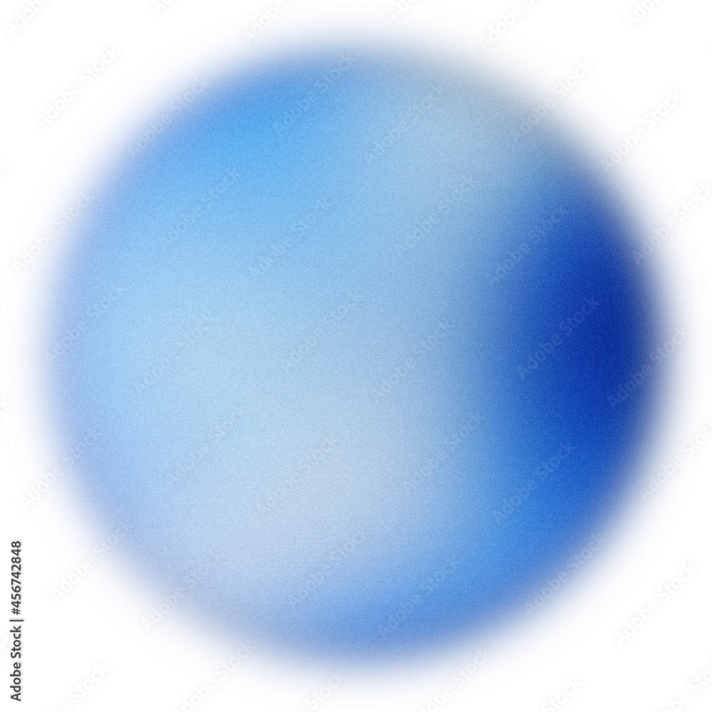 Obraz premium Aqua lo-fi grainy gradient texture. Turquoise gradient circle background. Textured noise. Spray Paint Brush. Blue blurred backdrop for banner, creative minimal poster, template social media design.