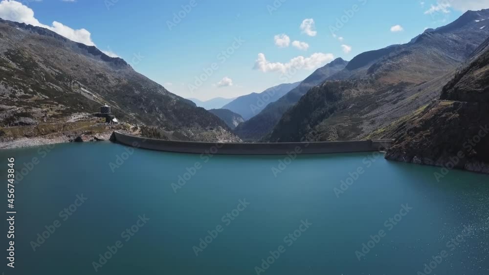 Aerial view of Kolnbrein Dam in Carinthia, Austria. Aerial view of Kolnbrein Dam in Carinthia, Austria.