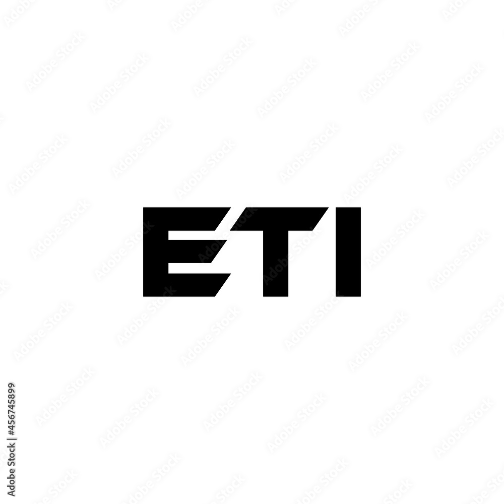ETI letter logo design with white background in illustrator, vector logo modern alphabet font overlap style. calligraphy designs for logo, Poster, Invitation, etc.