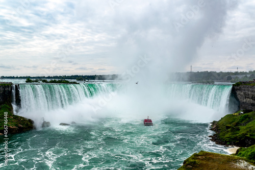 falls from the river