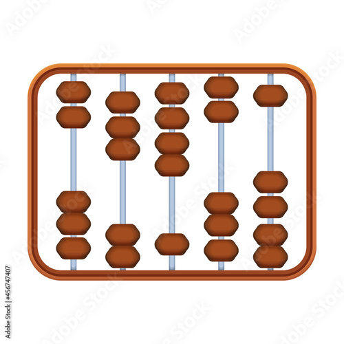Abacus vector cartoon icon. Vector illustration tool for counting on white background. Isolated cartoon illustration icon of abacus, .