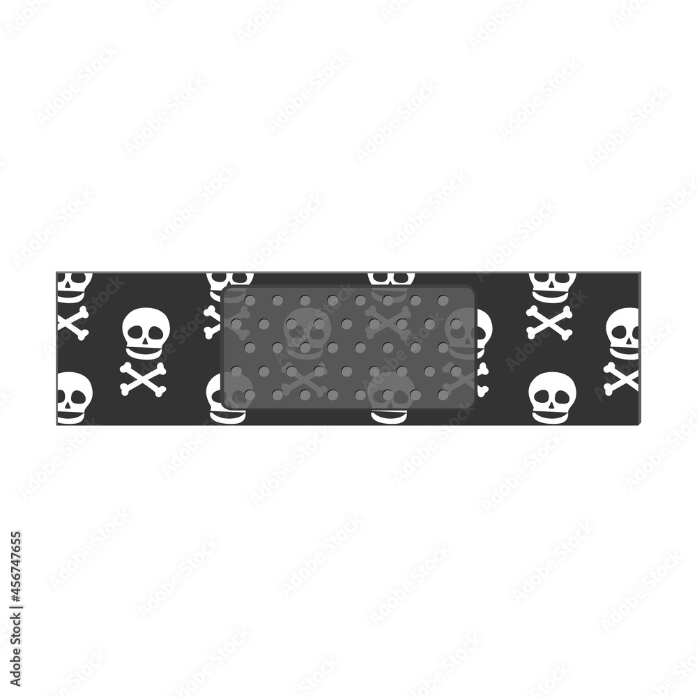 Obraz premium Bandage vector cartoon icon. Vector illustration bandage on white background. Isolated cartoon illustration icon of band .
