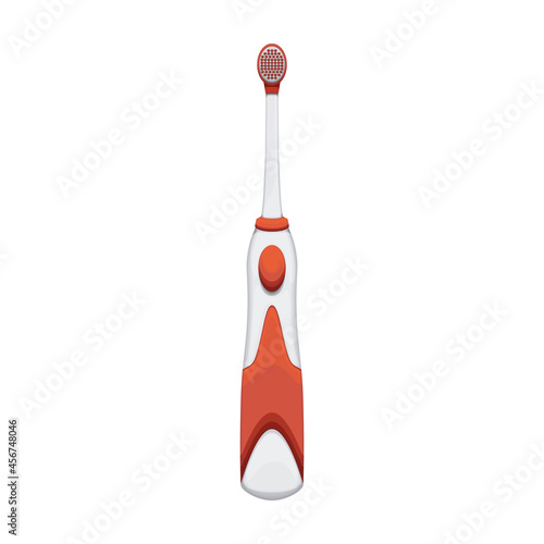 Toothbrush vector cartoon icon. Vector illustration electric brush on white background. Isolated cartoon illustration icon of electric toothbrush .