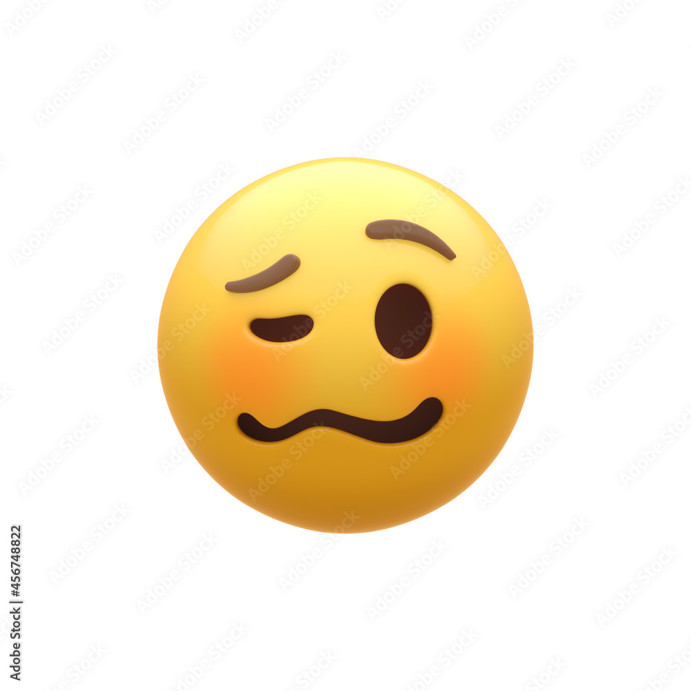 Fototapeta premium Woozy Smiley Face