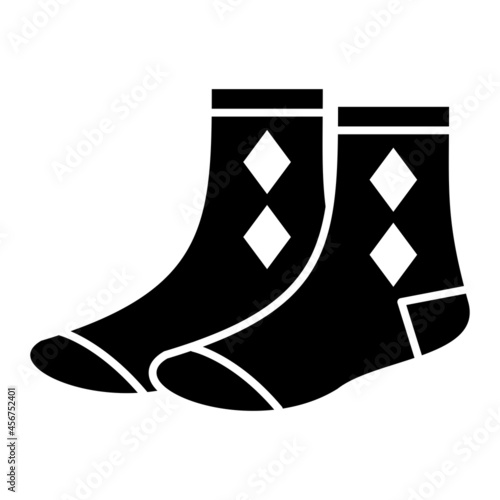 Vector Socks Glyph Icon Design