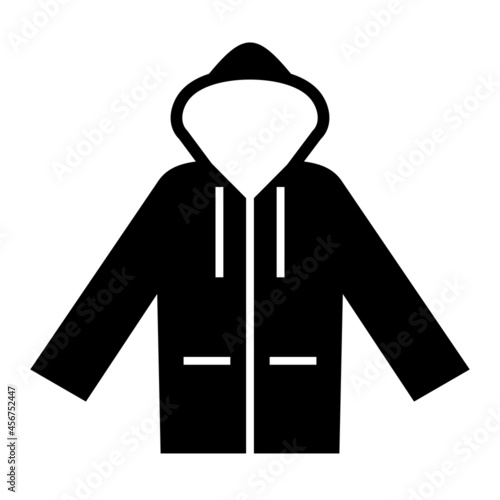 Vector Raincoat Glyph Icon Design