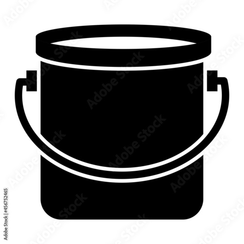  Vector Bucket Glyph Icon Design