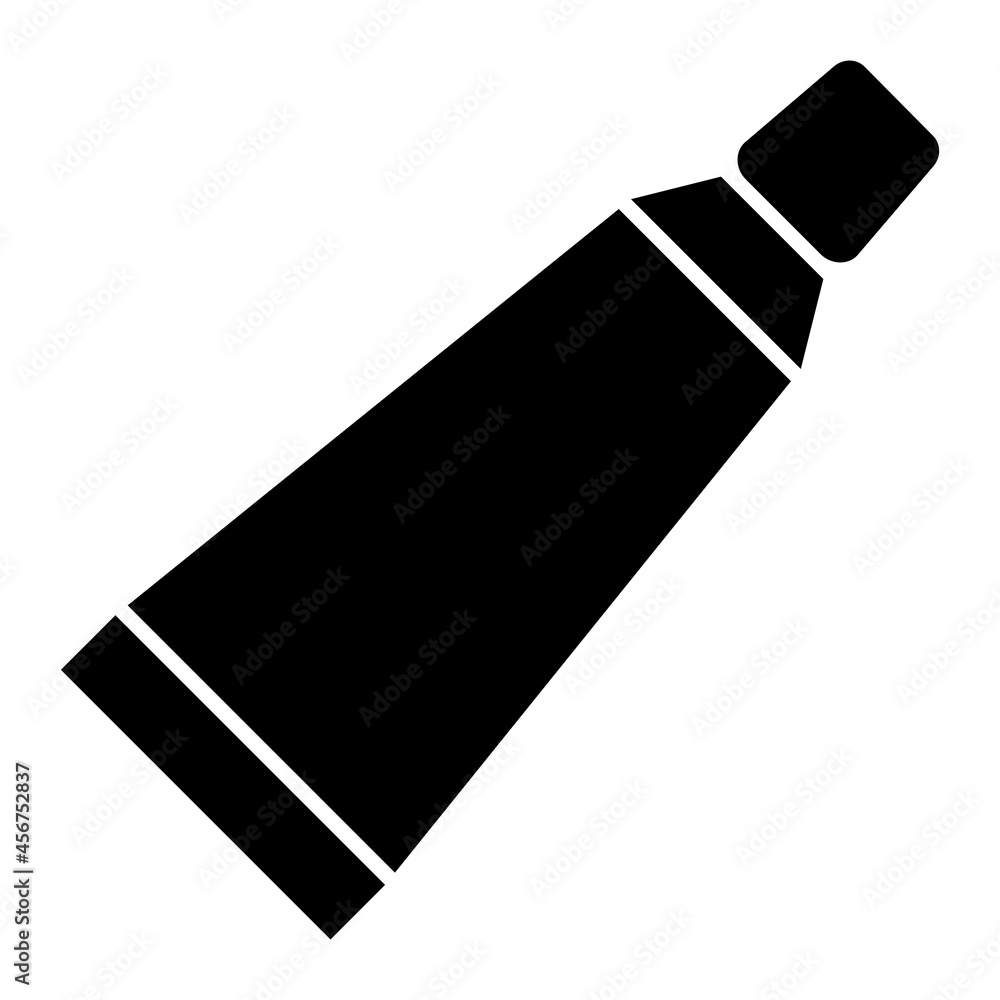 Vector Tooth Paste Glyph Icon Design Vector Tooth Paste Glyph Icon Design