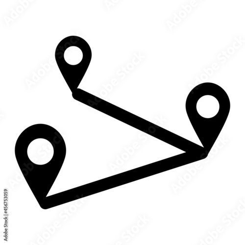 Vector Navigation Glyph Icon Design