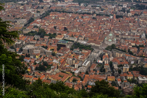 View of Rooftops of Como Town, Italy
