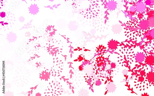 Light Purple, Pink vector natural background with flowers