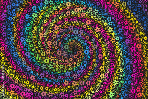 abstract colorful spiraling . good as background 