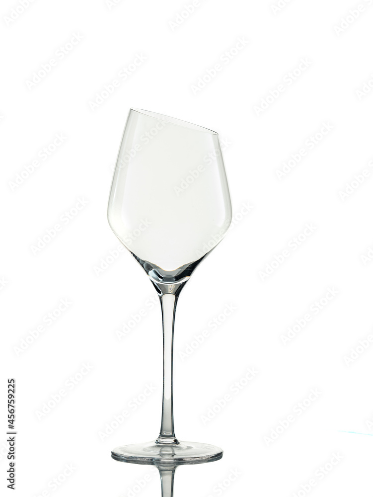 glass with beveled edge on a white background glass with beveled edge on a white background