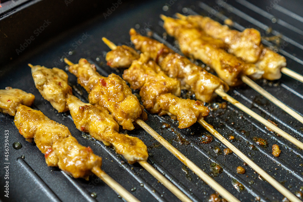 homemade chicken satay