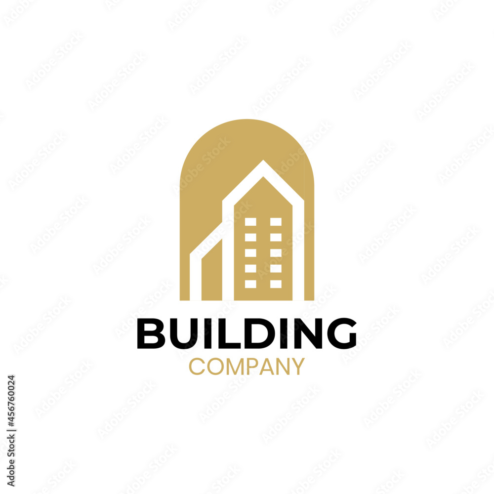 Real Estate Logo. Construction Architecture Building Logo Design Template