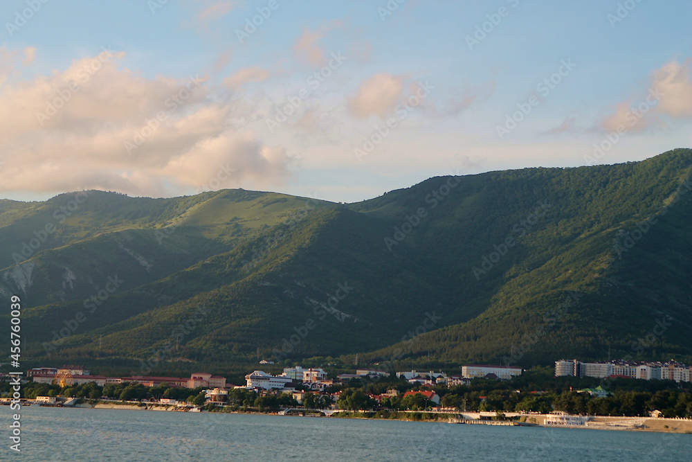 Black Sea coast. Mountains and sea. Gelendzhik Russia