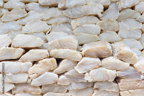 Dried and salted cod photo