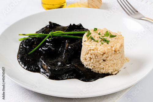 Spanish black typical food