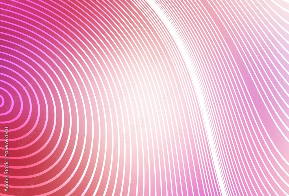Obraz premium Light Pink vector template with curved lines.