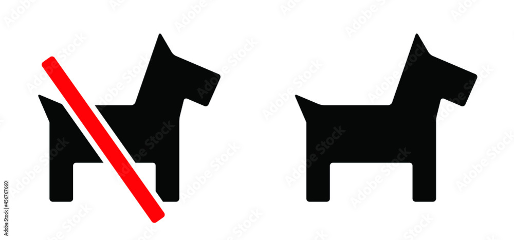 Fotografie Cartoon no dog area icon