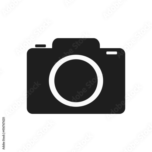 a dark camera single icon isolated white background 