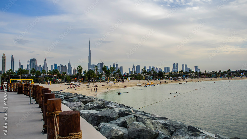 Obraz premium La Mer Beach Resort in Dubai