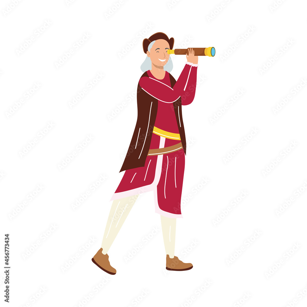 christopher columbus with telescope christopher columbus with telescope