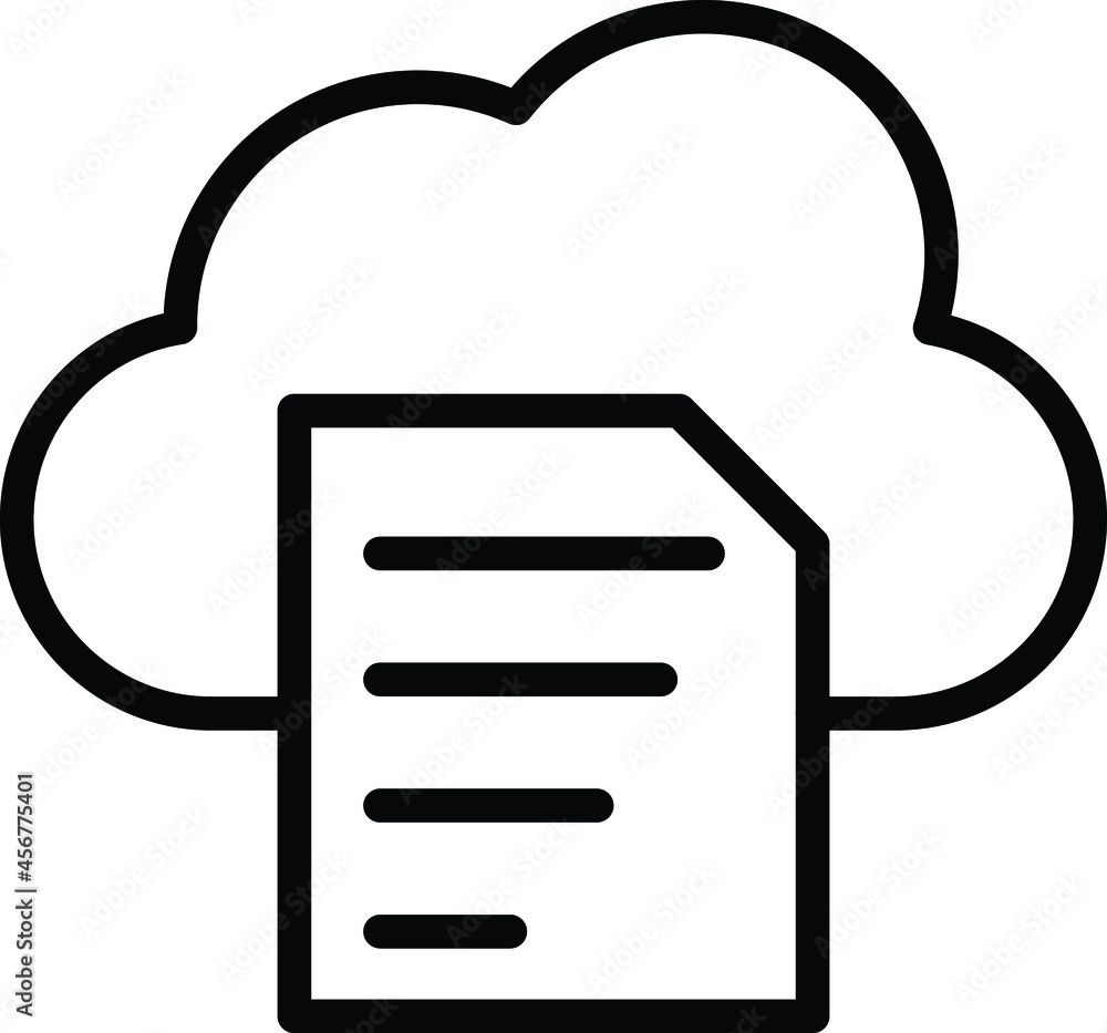 Cloud document Isolated Vector icon which can easily modify or edit
Cloud document Isolated Vector icon which can easily modify or edit