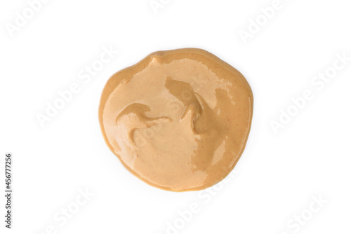 Peanut butter isolated on white background.