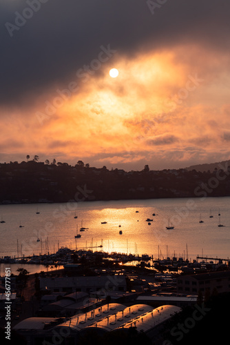 Sunrise over Richardson Bay in the Bay Area, CA