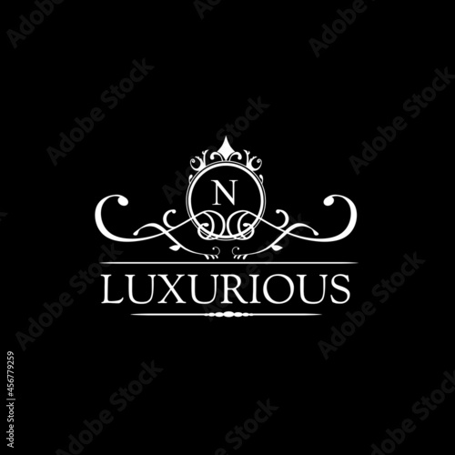 Luxury Logo template in vector for Restaurant, Royalty, Boutique, Cafe, Hotel, Heraldic, Jewelry, Fashion and other vector illustrations