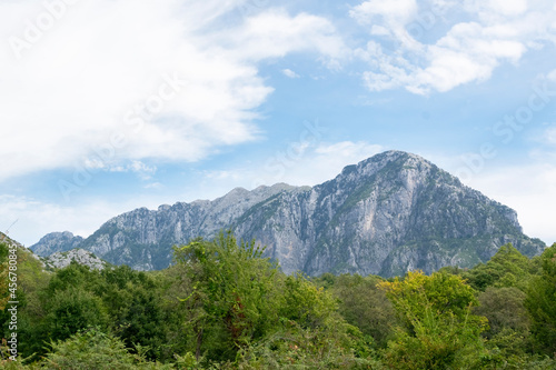Peaceful mountain landscape. Albanian nature