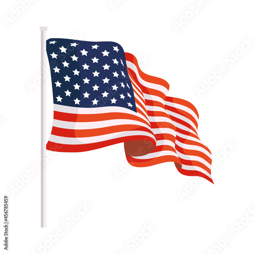 usa flag waving