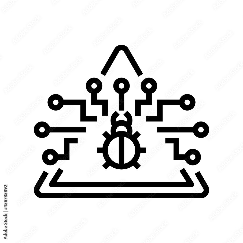 defense data base line icon vector. defense data base sign. isolated contour symbol black illustration defense data base line icon vector. defense data base sign. isolated contour symbol black illustration