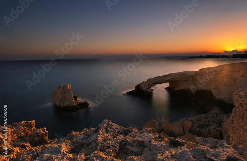 The Love Bridge at sunset near Ayia Napa, Cyprus