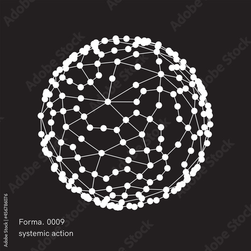 Geometric Vector Shape. Figure isolated on background.