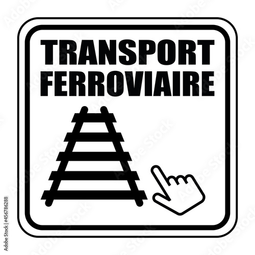 Logo transport ferroviaire.