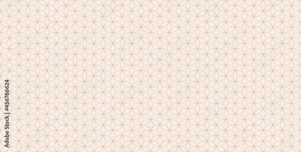 Vector abstract geometric seamless pattern. Subtle golden lines texture, hexagonal floral lattice, mesh, net. Oriental traditional background. Luxury gold fine ornament, repeat tiles, modern design Vector abstract geometric seamless pattern. Subtle golden lines texture, hexagonal floral lattice, mesh, net. Oriental traditional background. Luxury gold fine ornament, repeat tiles, modern design