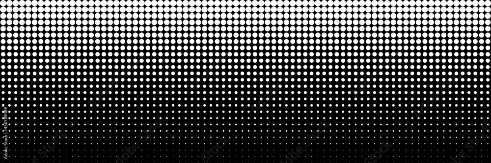 horizontal white dot circle on black for pattern and background horizontal white dot circle on black for pattern and background