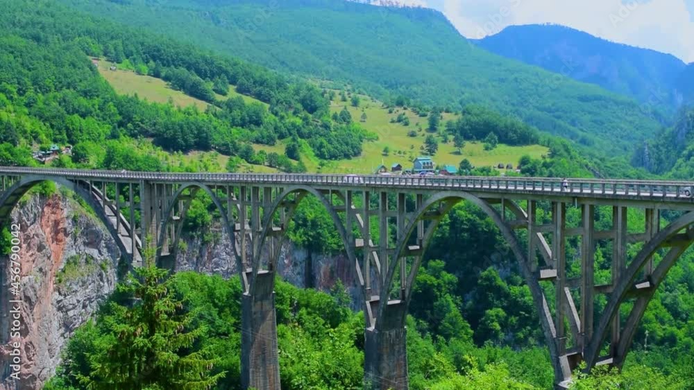 Durdevica Tara Bridge, also known as the bridge of anti fascist, hero lieutenant Bozhidar Zugic, is a concrete arch bridge over the Tara Canyon River in northern Montenegro. Durdevica Tara Bridge, also known as the bridge of anti fascist, hero lieutenant Bozhidar Zugic, is a concrete arch bridge over the Tara Canyon River in northern Montenegro.