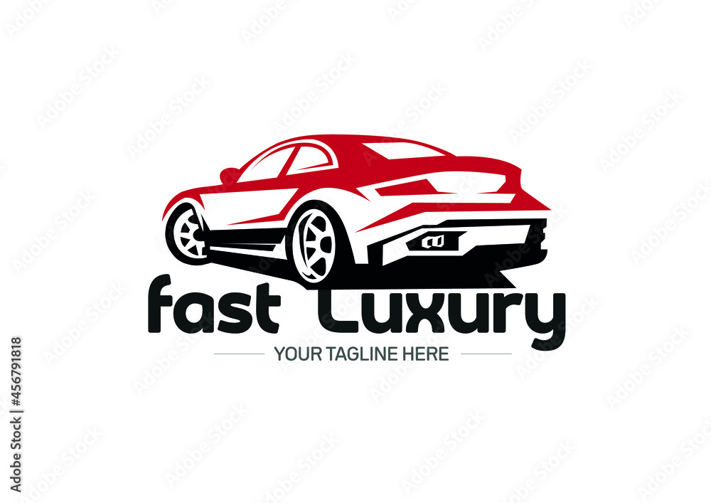 Vector logo car rental luxury and prestigious
