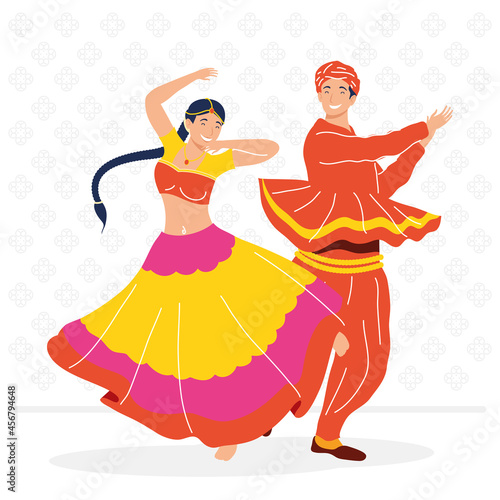 Navratri dancers couple