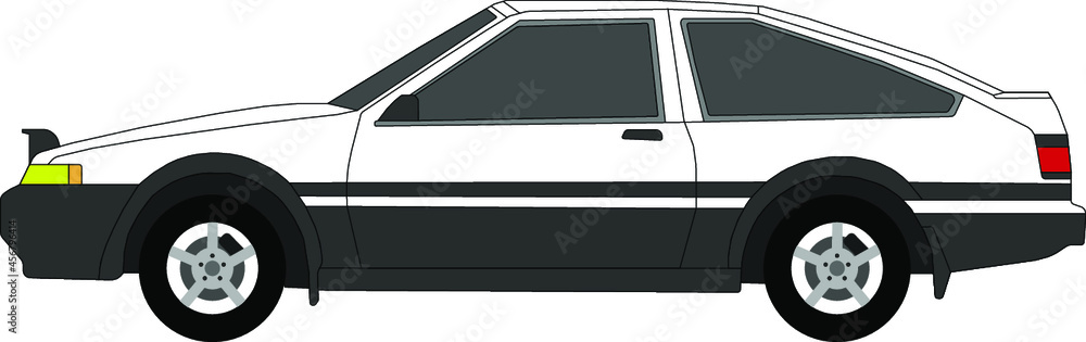 Vector Toyota Corolla AE86. Hachiroku AE86