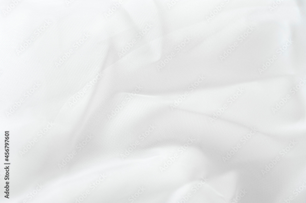White fabric texture. Close-up white background