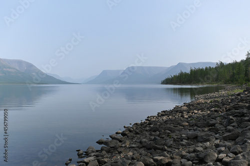 Wallpaper Mural Putorana Plateau, a misty haze over the lake. Torontodigital.ca