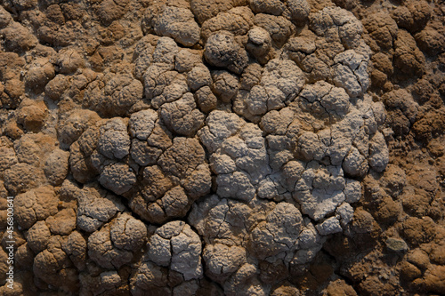 Fotografie The clay quarry resembles a cosmic landscape