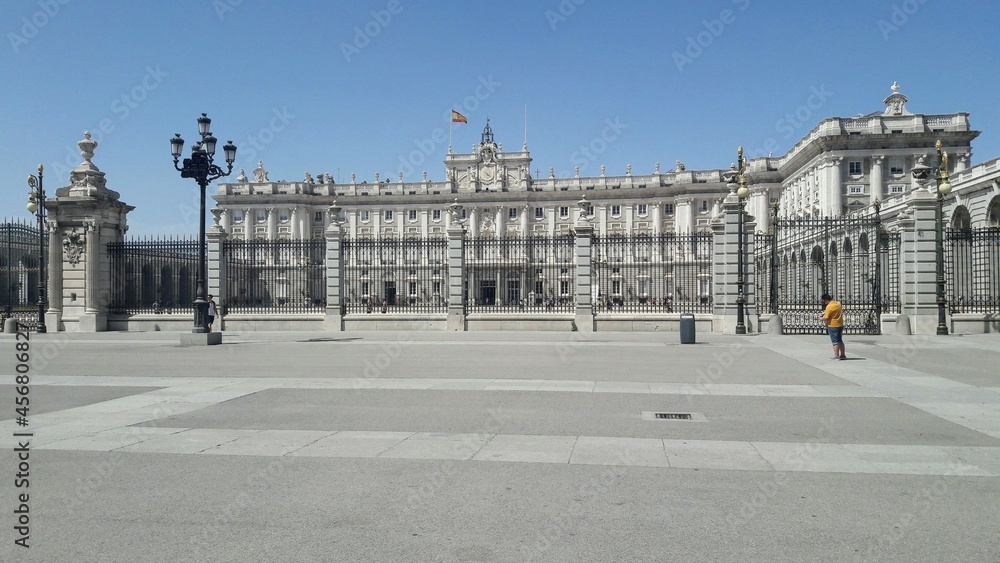 view of the royal palace in Madrid 